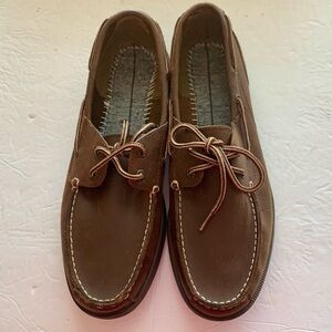 NWOT Nunn Bush Brown Leather Boat Shoes
